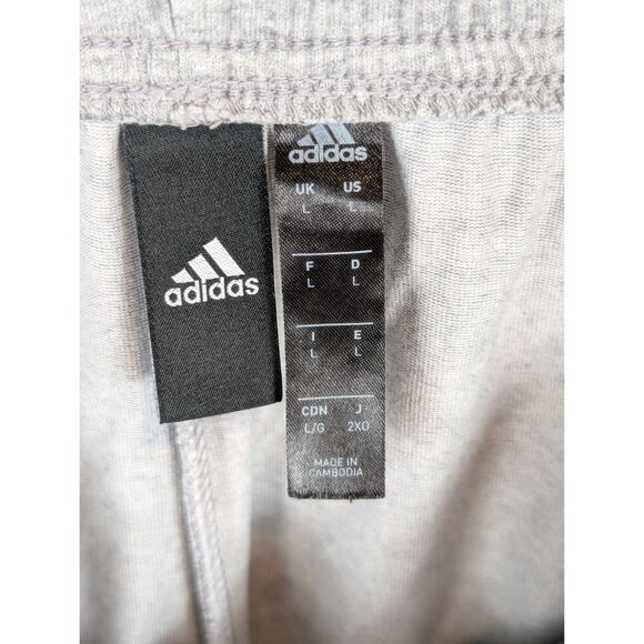 Adidas Essentials Performance Logo Track Pants Cuffed Gray Men's Size Large - Picture 11 of 14